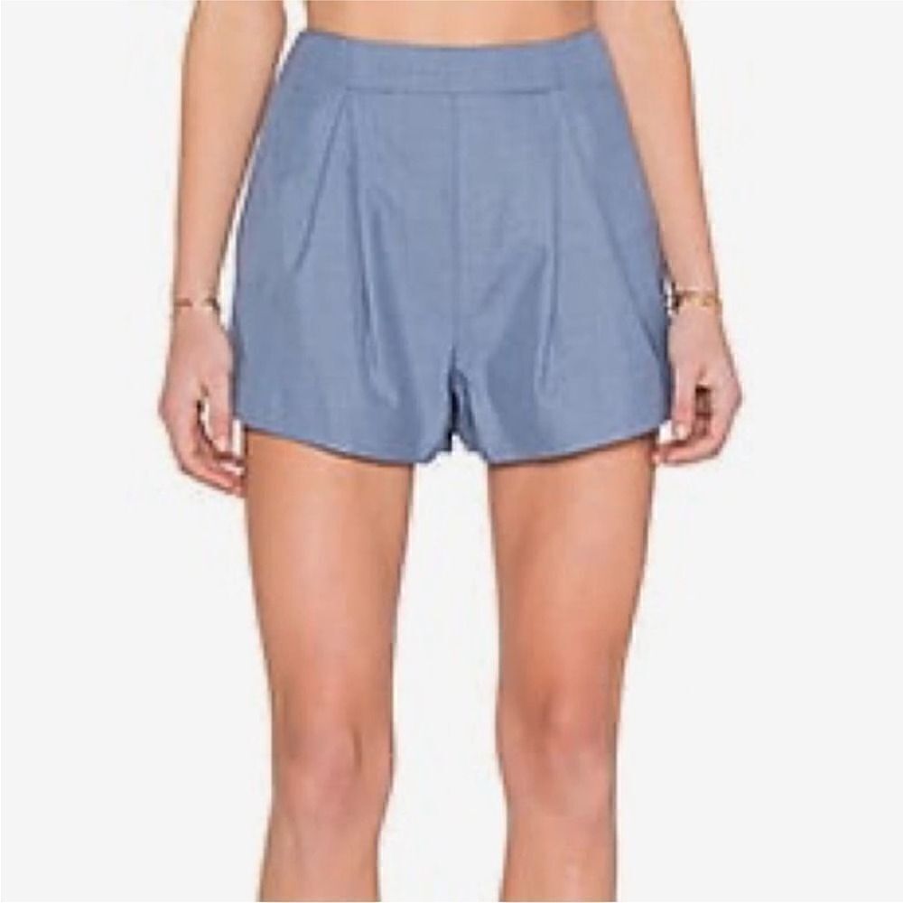 C/MEO Collective high rise waist pleated shorts back zip medium m